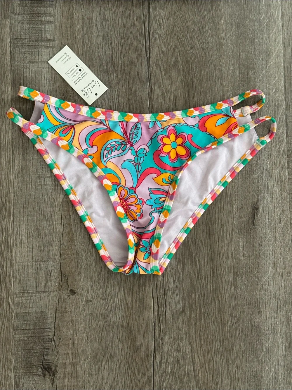 CUPSHE Colorful Floral Bikini Set NWT Size Small